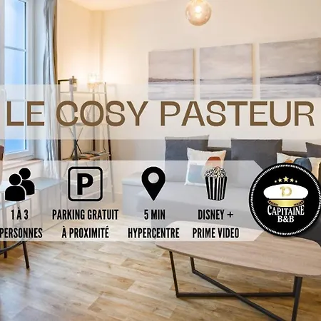 Ferienwohnung Le Cosy Pasteur 5 Min Hypercentre Parking Public Gratuit A Proximite Troyes Exterior foto