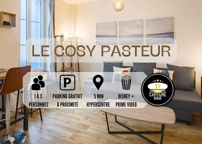 Le Cosy Pasteur 5 Min Hypercentre Parking Public Gratuit A Proximite